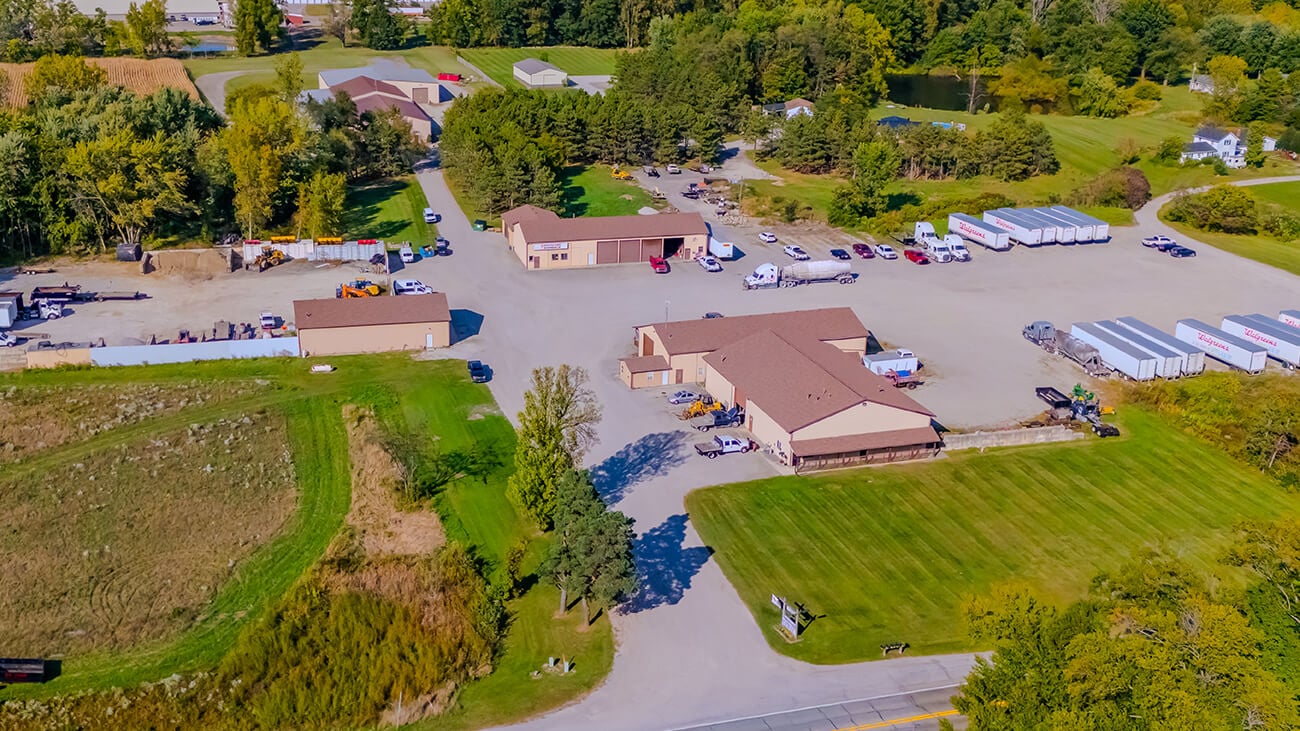 Whiteford Kenworth of La Porte, IN aerial location