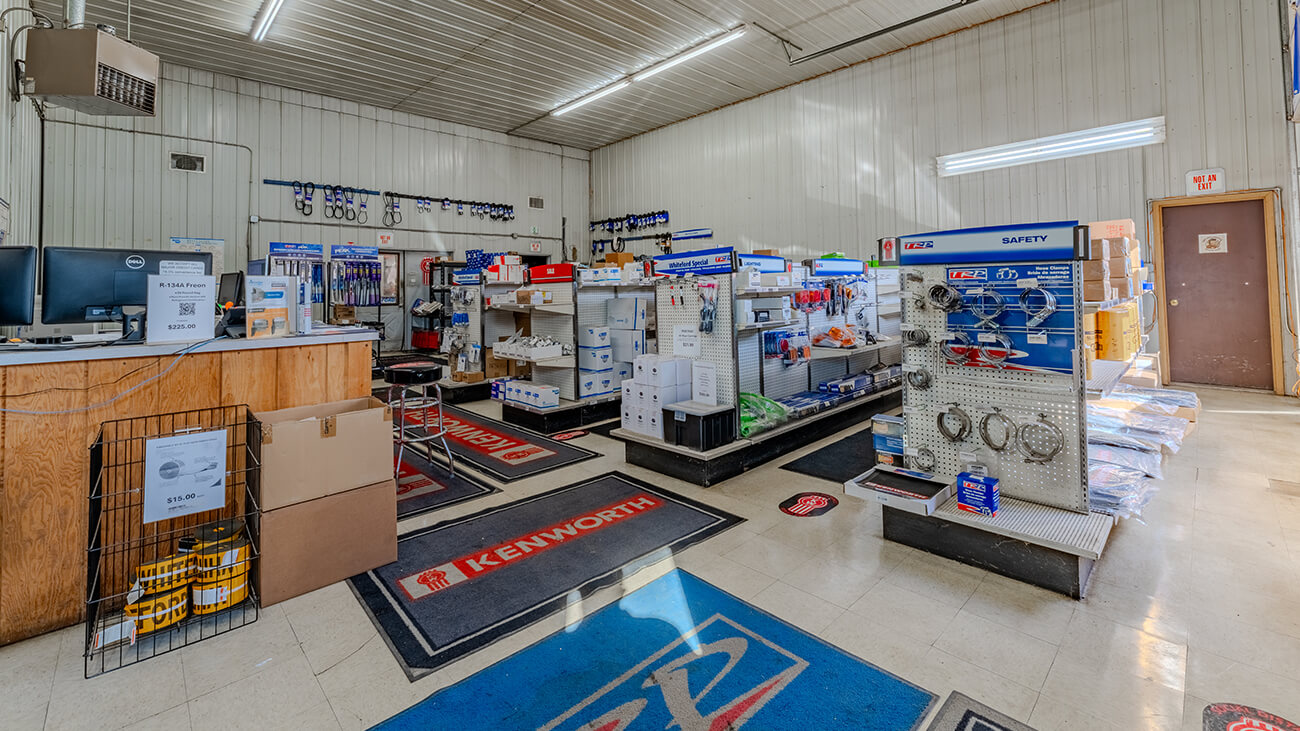 Whiteford Kenworth of La Porte, IN parts showroom