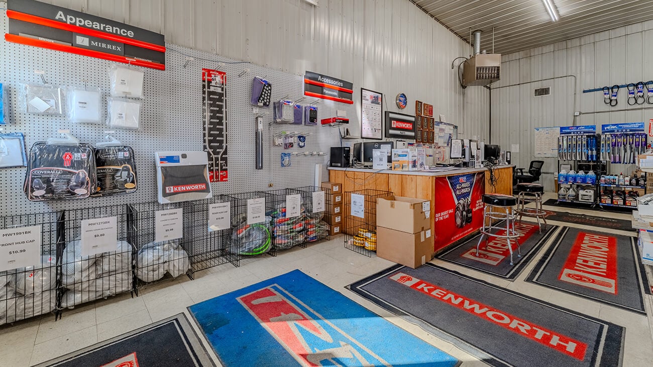 Whiteford Kenworth of La Porte, IN parts shop
