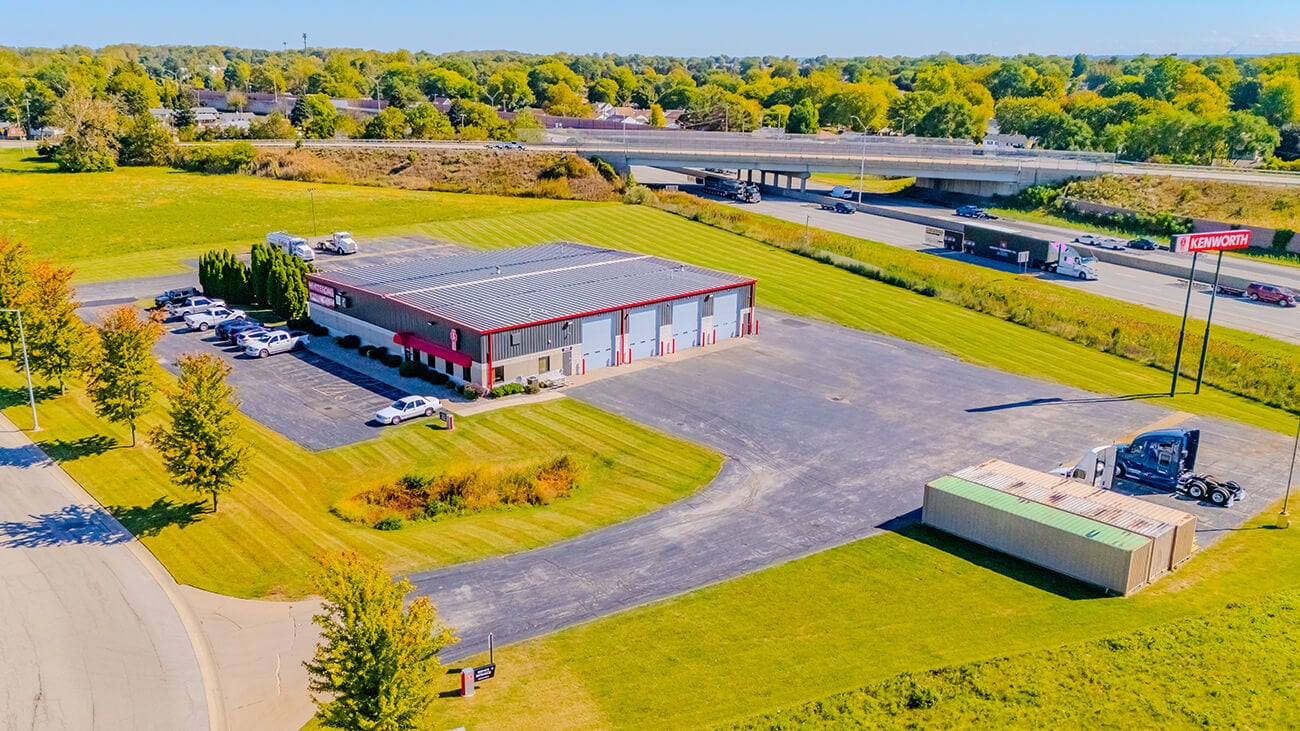 Whiteford Kenworth of Toldeo, OH aerial location